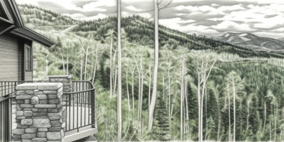 Colony at White Pine Canyon Park City Real Estate view from luxury home balcony