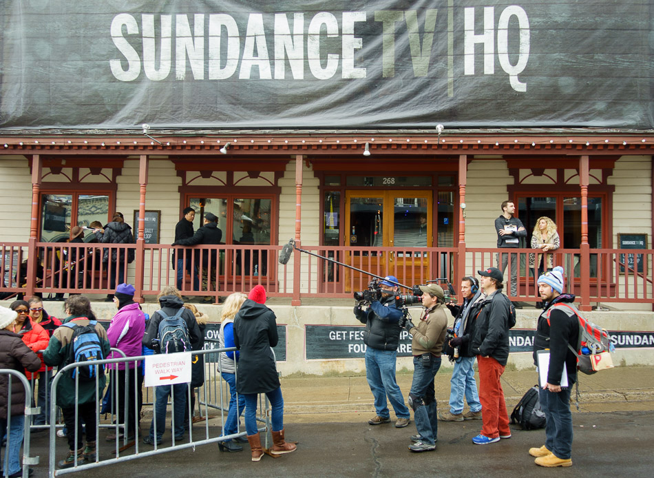 Sundance Headquarters in Park City during the Festival