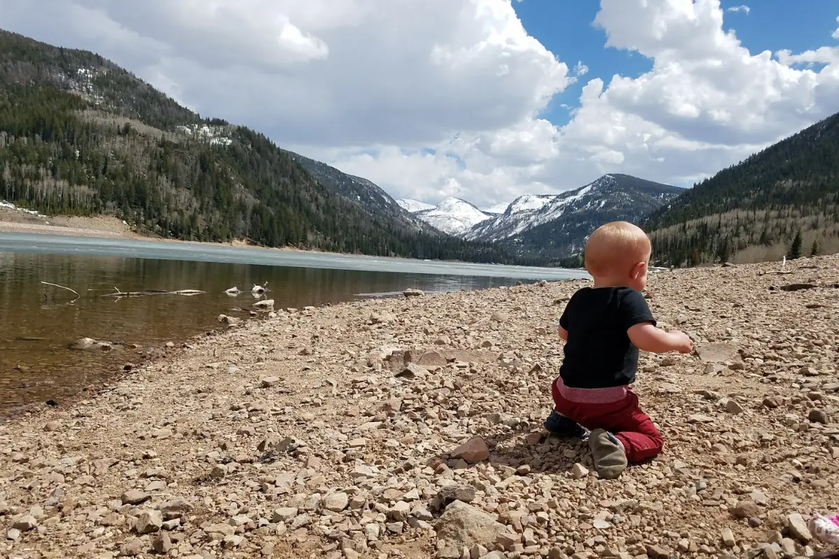 Mirror Lake in the Uinta Mountains east of Kamas Utah on the Mirror Lake Scenic Byway