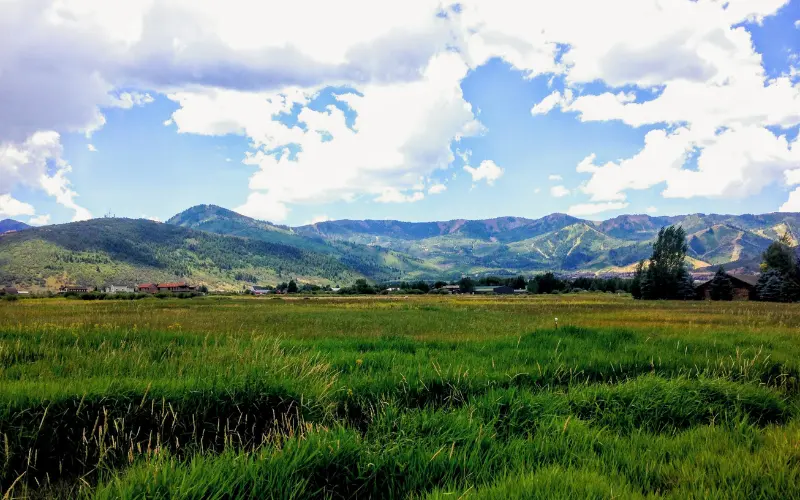 Old Ranch Road horse property with barn and pasture in Park City Utah