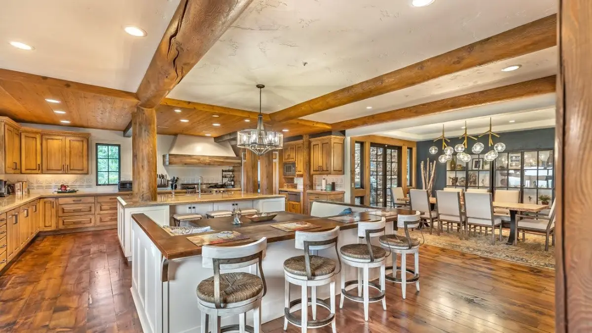 Custom kitchen in a Park City luxury mountain home