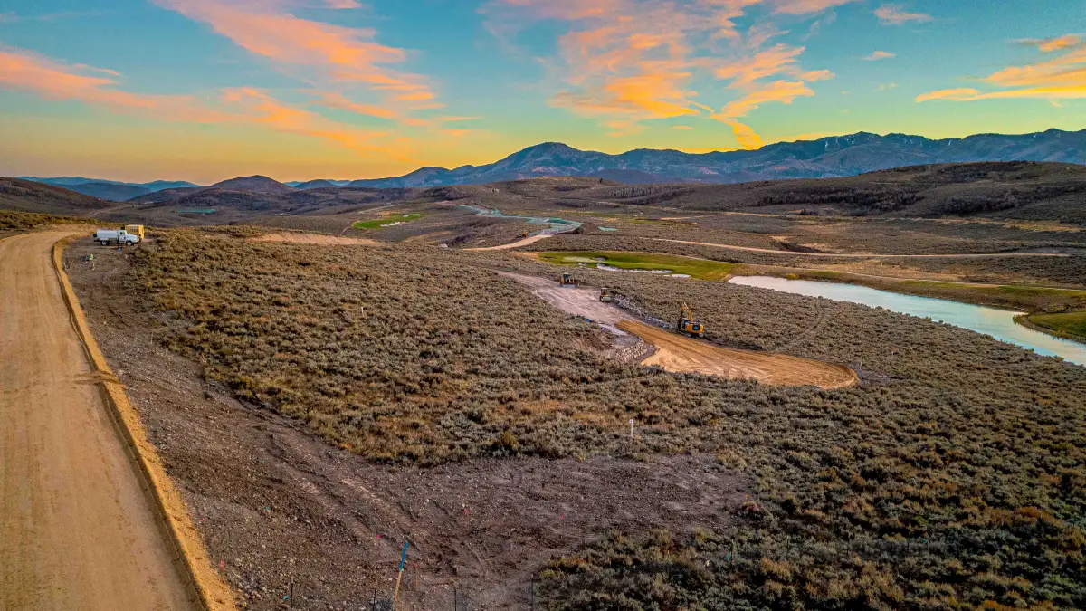 Mountain views from an elevated Promontory lot for sale in Park City Utah