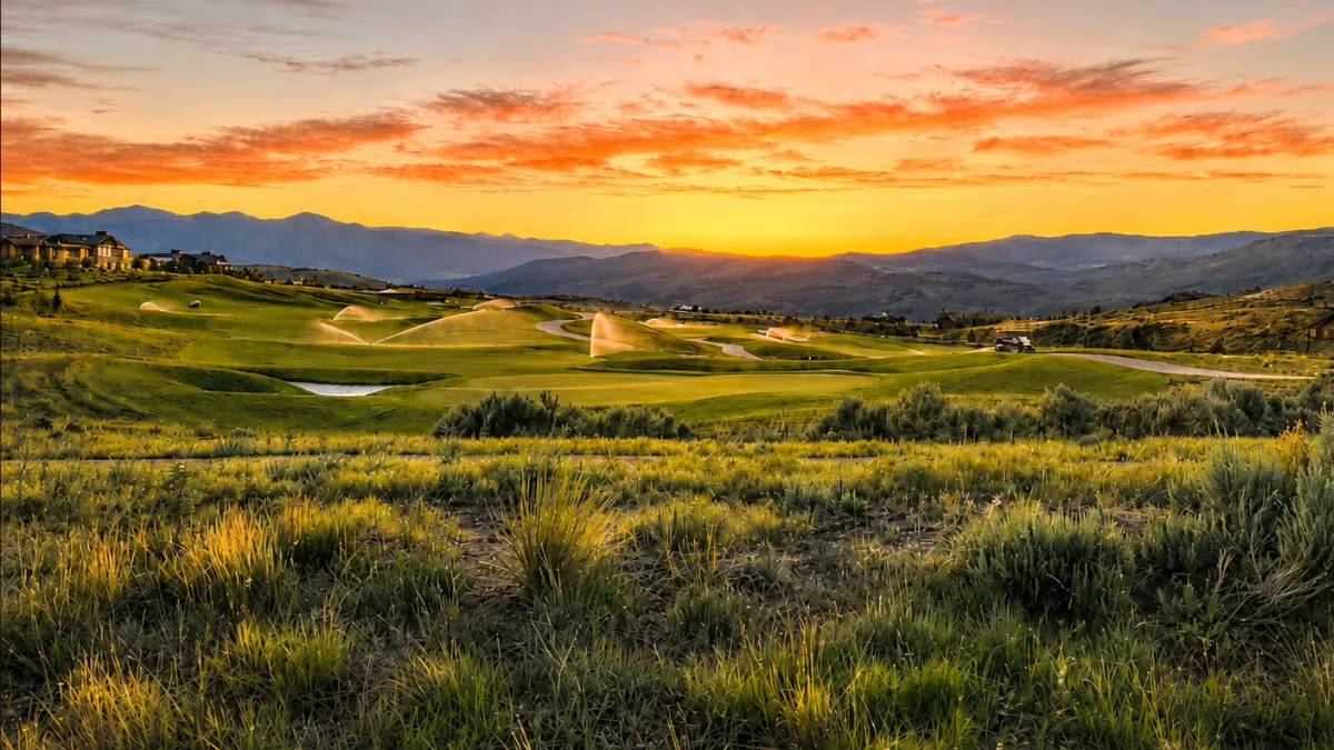 Rees Jones golf course at Victory Ranch near Park City Utah