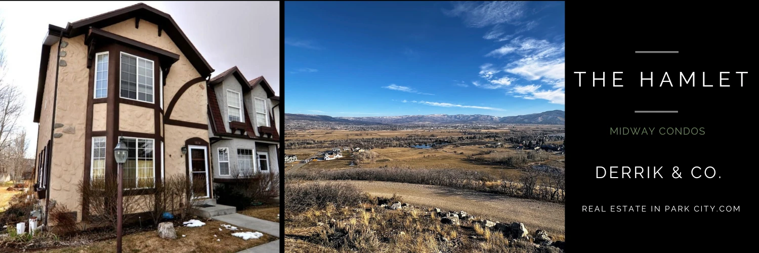 The Hamlet Townhomes Midway Utah - Exterior and Mountain Views | Midway Condos for Sale
